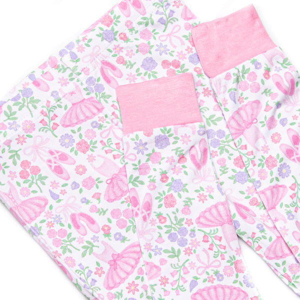 Ballroom Ballerinas Bamboo Pajama Set, Pink
