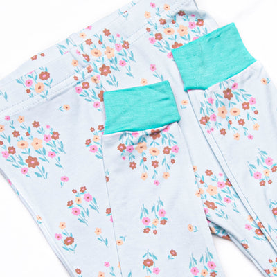 After Spring Sprouts Bamboo Pajama Set, Green