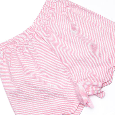 Lemonade Lady Ruffle Short Set, Pink