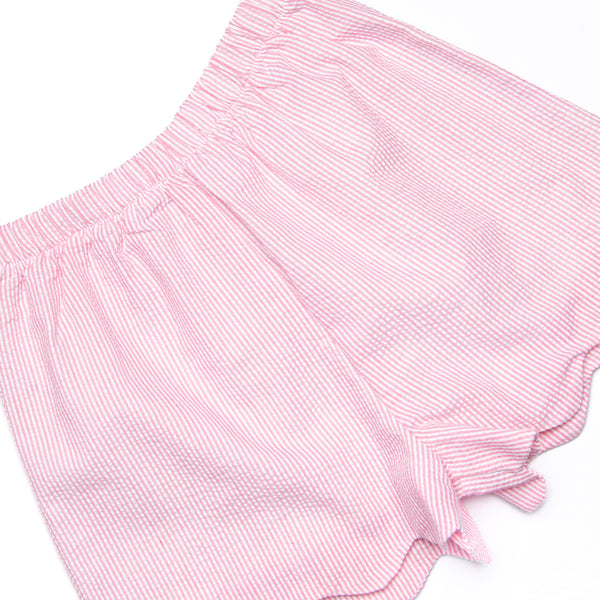 Lemonade Lady Ruffle Short Set, Pink