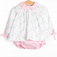 Cute in Clover Diaper Set, Pink