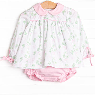 Cute in Clover Diaper Set, Pink