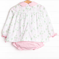 Cute in Clover Diaper Set, Pink