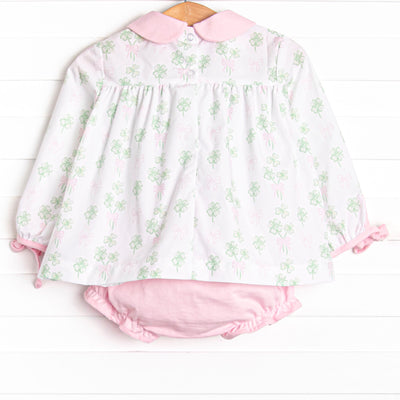 Cute in Clover Diaper Set, Pink