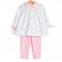 Cute in Clover Legging Set, Pink