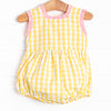 Fish Frills Smocked Bubble, Yellow