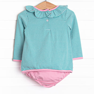 Tiffany Pocket Diaper Set, Pink and Teal Stripe