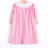 Gobble Gobble Smocked Bishop Dress, Pink