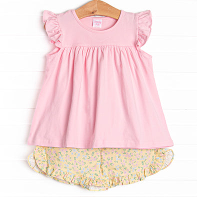 Garden Party Short Set, Pink