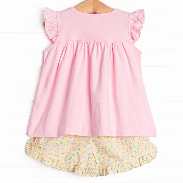 Garden Party Short Set, Pink