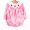 Gobble Gobble Smocked Bubble, Pink
