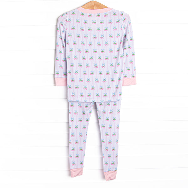 Strawberry Bliss Bamboo Pajama Set, Pink