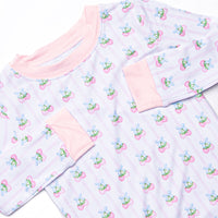 Strawberry Bliss Bamboo Pajama Set, Pink