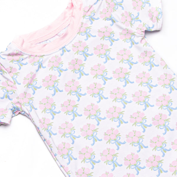 Wrapped in Roses Bamboo Pajama Short Set, Pink