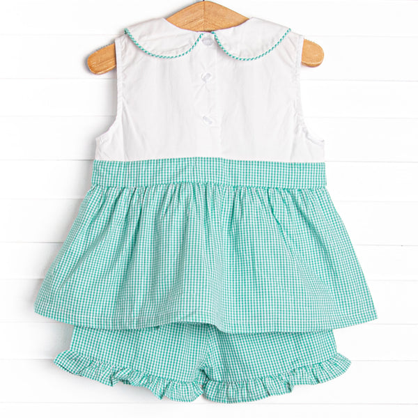 Soft Serve Sweets Applique Short Set, Mint