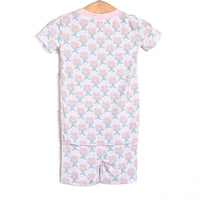 Wrapped in Roses Bamboo Pajama Short Set, Pink