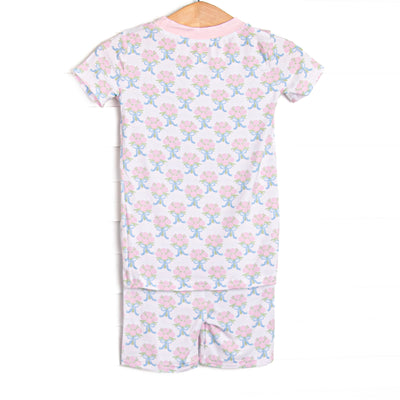 Wrapped in Roses Bamboo Pajama Short Set, Pink