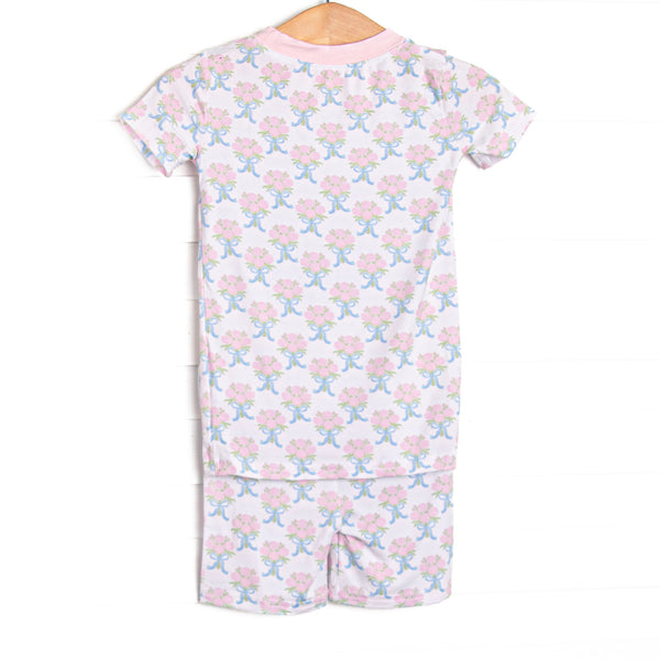 Wrapped in Roses Bamboo Pajama Short Set, Pink