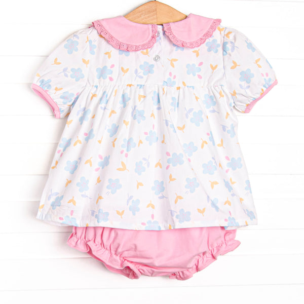 Daisy Darlin' Diaper Set, Blue
