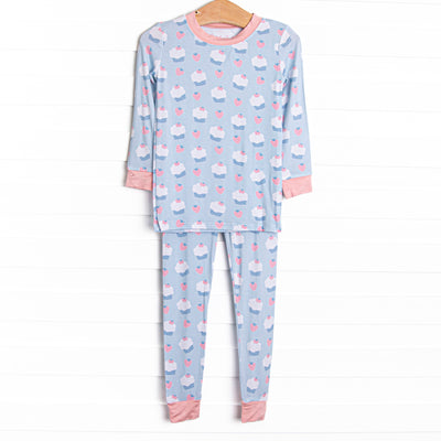 Sleepy Shortcake Bamboo Pajama Set, Blue
