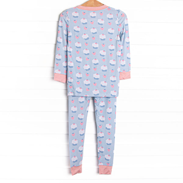 Sleepy Shortcake Bamboo Pajama Set, Blue