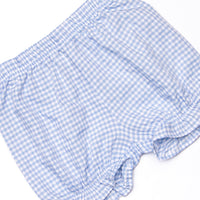 Stevie Gingham Bloomer Set, Blue