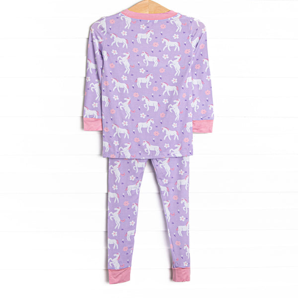 Mustang Meadows Bamboo Pajama Set, Purple