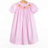 Polly Pumpkin Smocked Bishop Dress, Pink