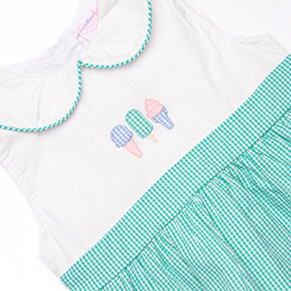 Soft Serve Sweets Applique Short Set, Mint