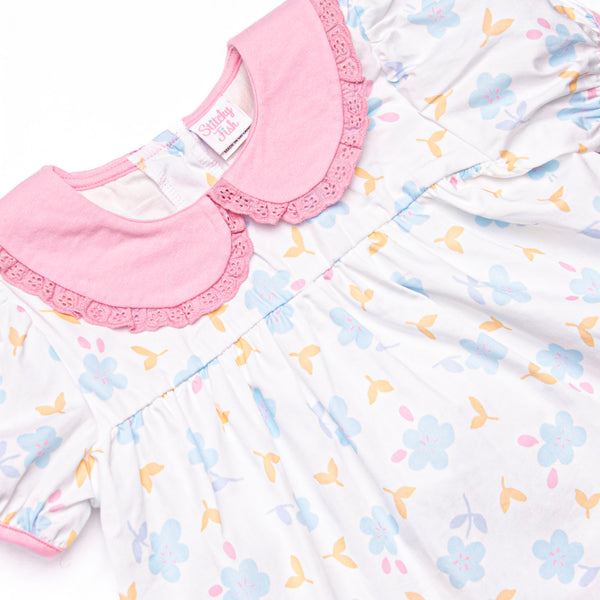 Daisy Darlin' Diaper Set, Blue