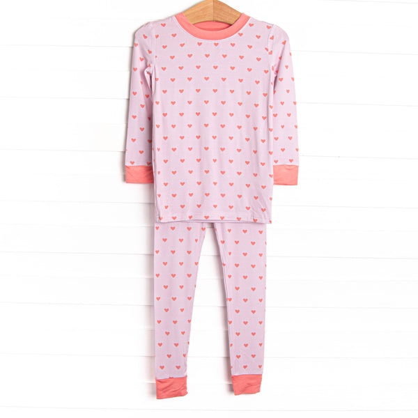 Sleepy Soulmate Bamboo Pajama Set, Pink