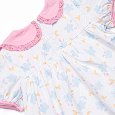 Daisy Darlin' Diaper Set, Blue