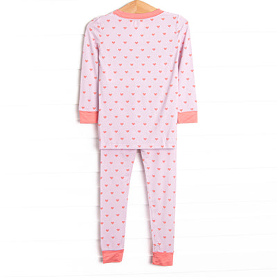 Sleepy Soulmate Bamboo Pajama Set, Pink