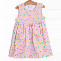 Pretty in Pineapples Pocket Dress, Pink