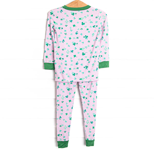 Cuddly Clovers Bamboo Pajama Set, Pink