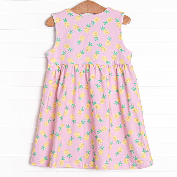 Pretty in Pineapples Pocket Dress, Pink