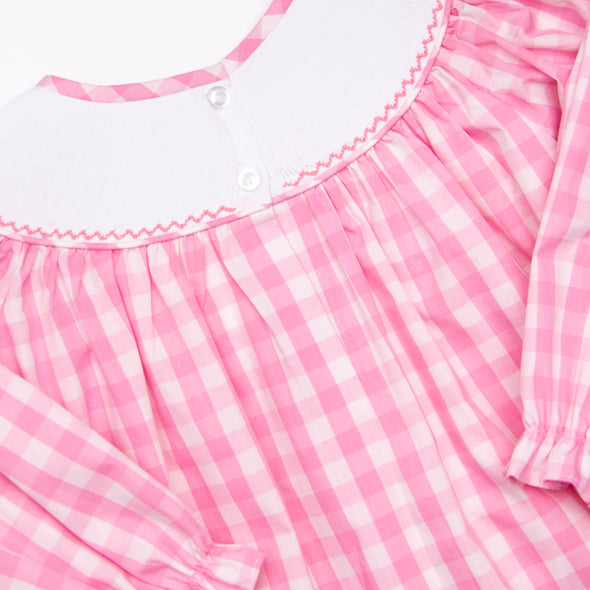 Gobble Gobble Smocked Bubble, Pink
