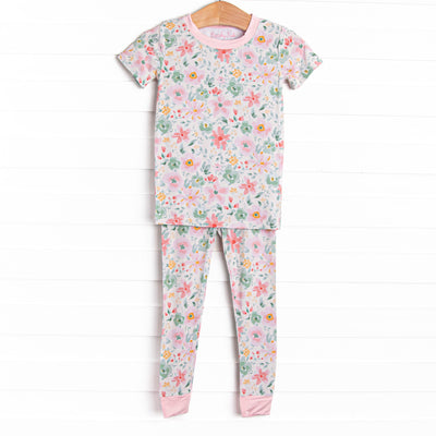 Petal Soft Slumber Bamboo Pajama Short Sleeve Set, Pink