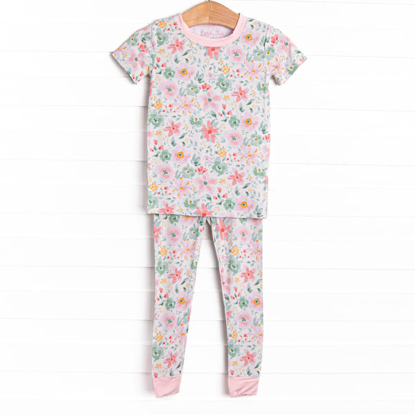 Petal Soft Slumber Bamboo Pajama Short Sleeve Set, Pink