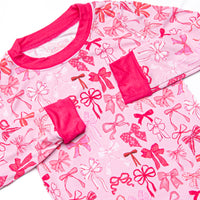 Match Point Pink Bamboo Pajama Set, Pink