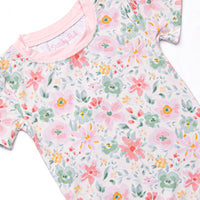 Petal Soft Slumber Bamboo Pajama Short Sleeve Set, Pink