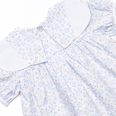 Portofino Petals Bib Dress, Blue