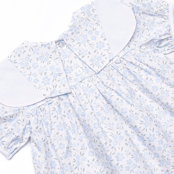 Portofino Petals Bib Dress, Blue