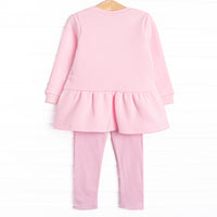 Halloween Puppy Applique Legging Set, Pink