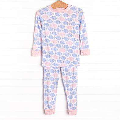 With the Tide Bamboo Pajama Set, Pink