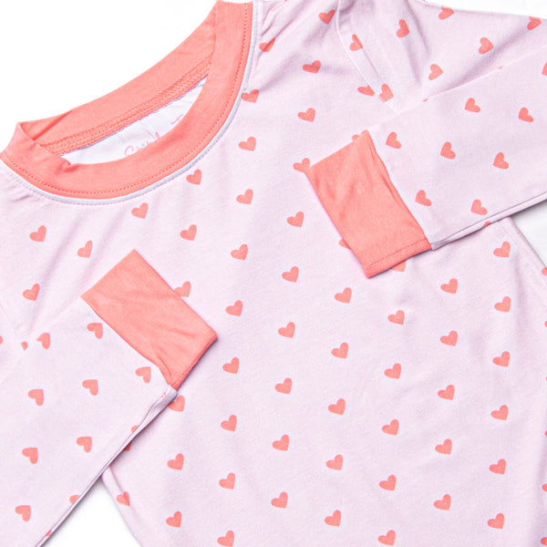 Sleepy Soulmate Bamboo Pajama Set, Pink