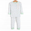 Berry Blue Bundles Bamboo Pajama Set, Green