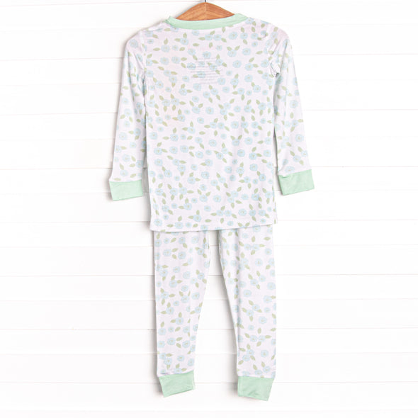 Berry Blue Bundles Bamboo Pajama Set, Green