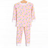 Pretty in Pineapples Bamboo Pajama Set, Pink