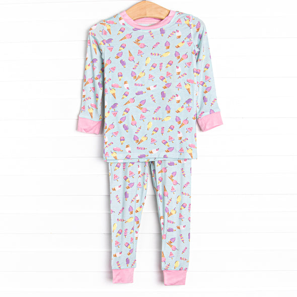 Beat the Heat Treat Bamboo Pajama Set, Blue